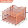 File Holder Organzier with 3 Letter Tray