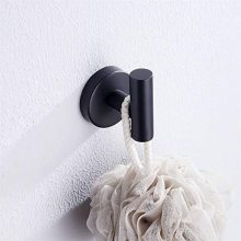 Nolimas Towel Coat Hook Matte Black Stainless Steel