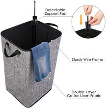 84L Large Laundry Hamper, 24.5" Tall Collapsible Laundry Hamper