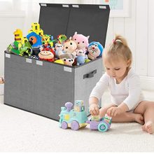 Toy Chest Storage Organizer with Flip-Top Lid