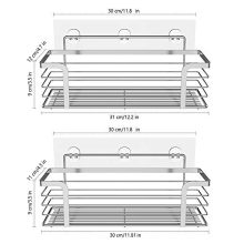 Caddy Basket Shelf for Shampoo Conditioner Adhesive Bathroom Storage