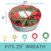 Water Resistant Holder with Clear Plastic Front for 24 Inch Wreaths