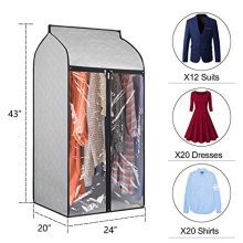 Univivi Hanging Garment Bags 43 inch Organizer Storage