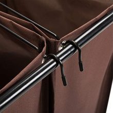 3-Bag Heavy-Duty Rolling Laundry Cart with Ironing Board - Organize and Simplify Your Laundry Routine with Style