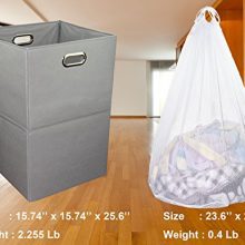Freegrace Foldable Large Laundry Hamper with Laundry Bag
