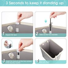 Collapsible Linen Laundry Basket – Sturdy, Foldable & Space-Saving Storage Solution