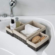 HOSROOME Handmade Wicker Storage Baskets Set