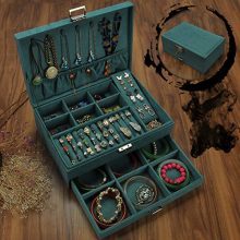Velvet Large Necklace Jewelry Storage Organizer