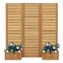 Fusion Planter Cedar Privacy Screen
