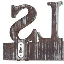 Dual-Hook Towel Hanging Rack with Cutout Letters