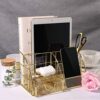Desk Organizer Accessories, Gold Office Organizer