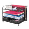 Simple Trending 4-Trays Mesh Office Supplies Desk Organizer