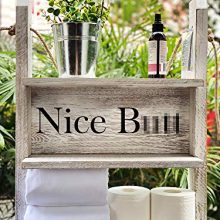 Agantree art Bathroom Decor Hanging Shelf - Toilet Paper Holder