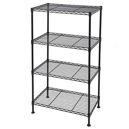 Vacclo 4-Tier Wire Shelving 4 Shelves Unit Metal Storage