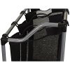 Triple Laundry Sorter on Wheels - Black and Grey