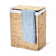 Seville Classics Handwoven Lidded Removable Washable