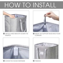 Laundry Hamper Detachable Brackets Well-Holding Foldable