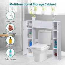 KINGSO Bathroom Organizer Over The Toilet Storage Cabinet for Bathroom