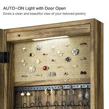 SRIWATANA Jewelry Armoire Cabinet, Solid Wood Jewelry