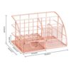 Desk Organizer with Drawer Rose Gold