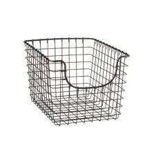 Diversified Scoop Wire Basket Vintage-Inspired Steel Storage
