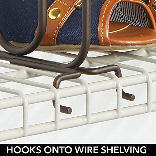 mDesign Versatile Modern Metal Wire Closet