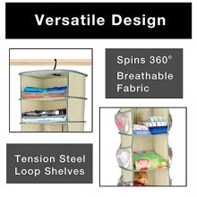 Smart Design 6-Tier Smart Carousel Organizer w/ 6 Pockets