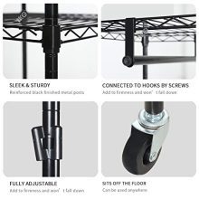 Heavy Duty Clothes Wardrobe Free-standing Closet Garment Rack