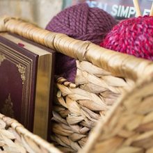 Wicker Magazine Rack Natural