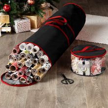 Premium Christmas Wrapping Paper Storage Bag