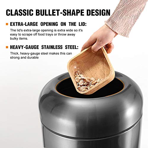 Indoor Garbage Enclosure with Lid Open