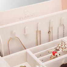 Jewelry Box Organizer Faux Leather