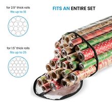 Christmas Wrapping Paper Storage Bag