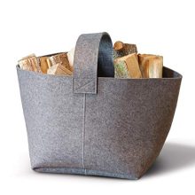 XIAOY Felt Basket Firewood Basket for Firewood Newspapers