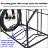 ROTTOGOON Bike Rack for Garage Floor, Garage Bike Rack
