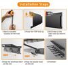 Adjustable Tool Storage Rack with Overhead Shelf – Organize Garden Tools & More