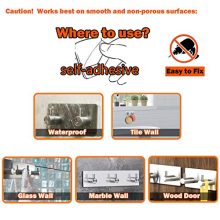 Self Adhesive Wall Robe Key Coat Towel Hooks