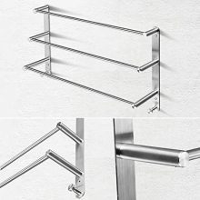 24-Inch Stainless Steel Wall Towel Rack for Bathroom
