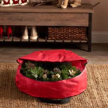 Keep Your Holiday Wreaths Pristine - 36" Premium Christmas Wreath Storage Bag