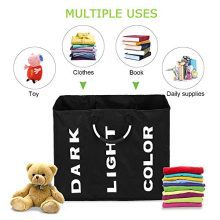 esonmus Laundry Bag Collapsable 3-Section Storage Bag