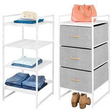 mDesign Modular Closet Organizer System