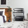 Safstar Folding Luggage Rack with Shoe Shelf