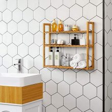 Bathroom Towel bamboo bathroom shelves