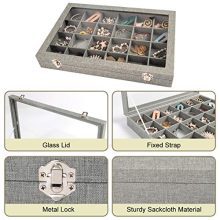 Jewelry Box Organizer for Drawer, Earring Necklace