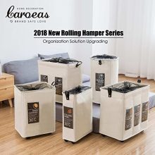 Organize Laundry Effortlessly - 3-Bag Laundry Sorter Cart with Wheels & Card Pockets