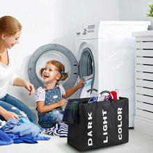esonmus Laundry Bag Collapsable 3-Section Storage Bag