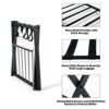 GOFLAME Folding Luggage Rack Metal Suitcase