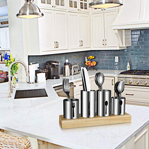 Silverware Holder,HabiLife Utensil Holder