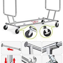 Yaheetech Heavy Duty Rolling Garment Rack – Collapsible, Adjustable & Portable Clothes Hanger for Home or Commercial Use (250 lb Capacity)