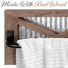 Autumn Alley Barn Door Rustic Bathroom Towel Rack